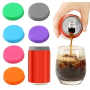 6 Pack Soda Can Cover, Soda Can to Keep Carbonation, Pop Can Caps Tops Savers Stopper for Drink, Beverage, Juice, Coke, Fits Standard Cans