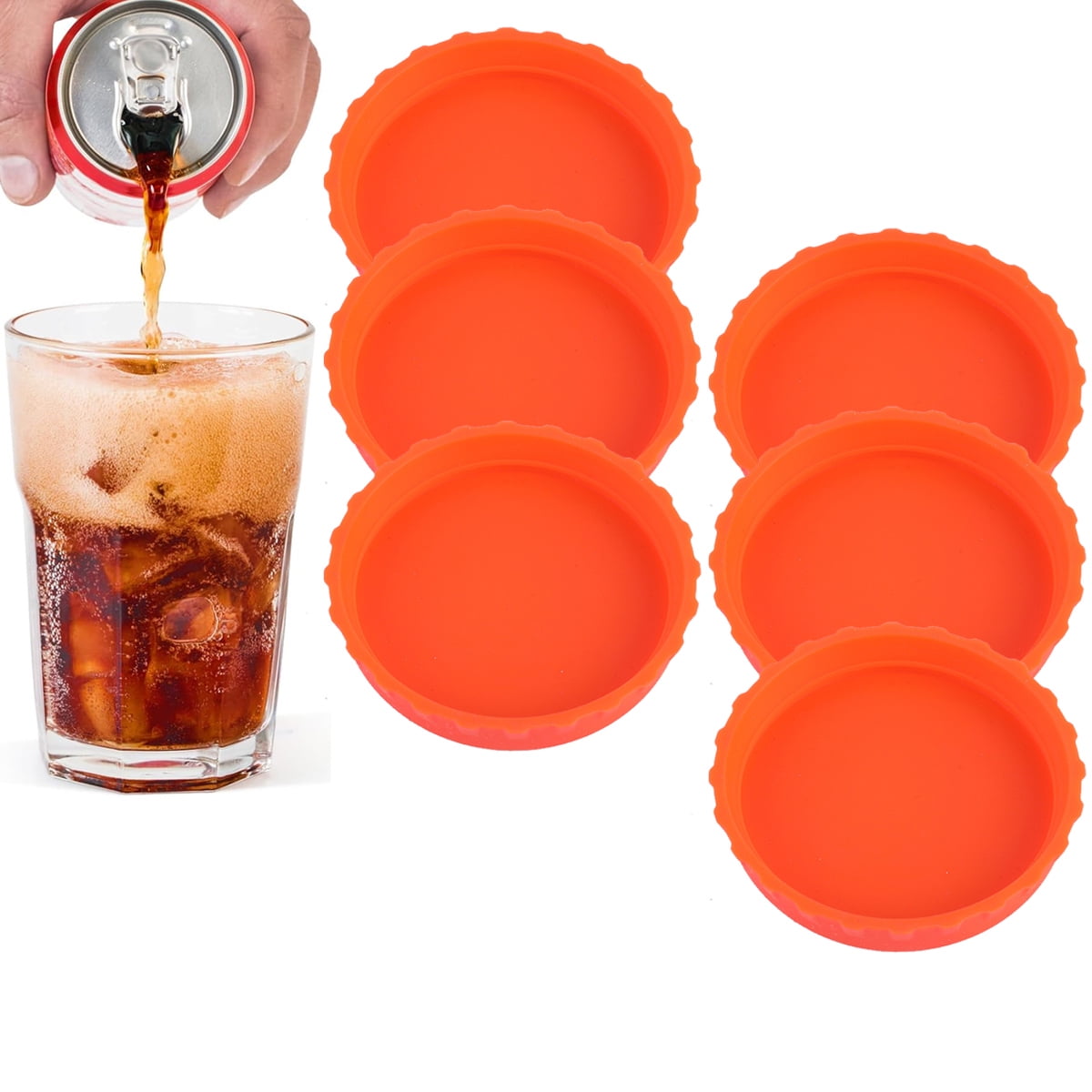 Jinglin Beauty Coke Can Lids Can Covers For Drinks Cans Tins Reusable Pp Coke Beer Soda Drink Can Covers Snap On Pop Can Convert Soda Savers Bottle | Fruugo NO
