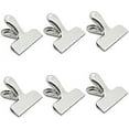 thumbnail image 1 of 6 Pack Silver Chip Bag Clips, Wide Heavy Duty Food Bag Clips 7.7*6.4*3cm, 1 of 4