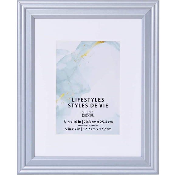 Studio Decor Silver Frame with Mat, Lifestyles, 6 Pack