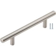 thumbnail image 1 of 6 Pack - Silverline Cabinet Drawer Door Handles 3.75"(96mm) Hole Center, Brushed Satin Nickel, Solid Pulls for Kitchen Bathroom, 1 of 3