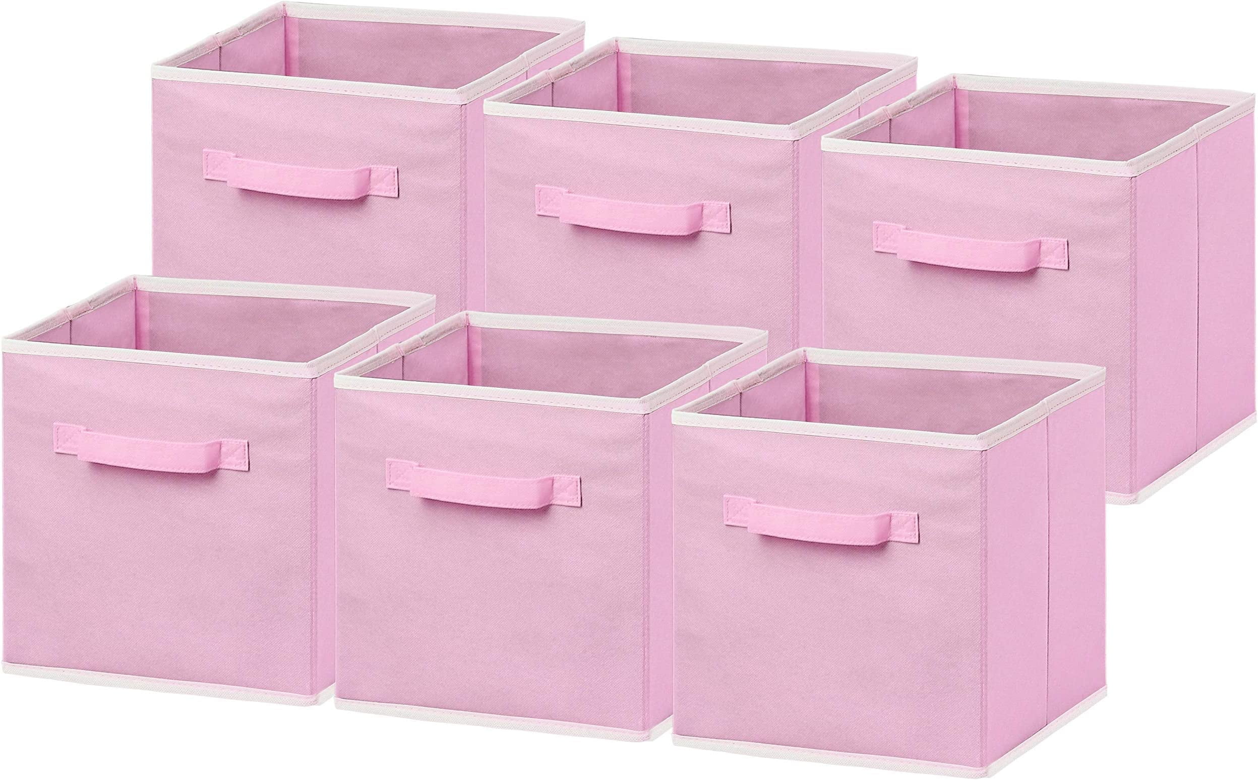 HNZIGE Small Storage Baskets for Organizing(6 Pack) Fabric Baskets