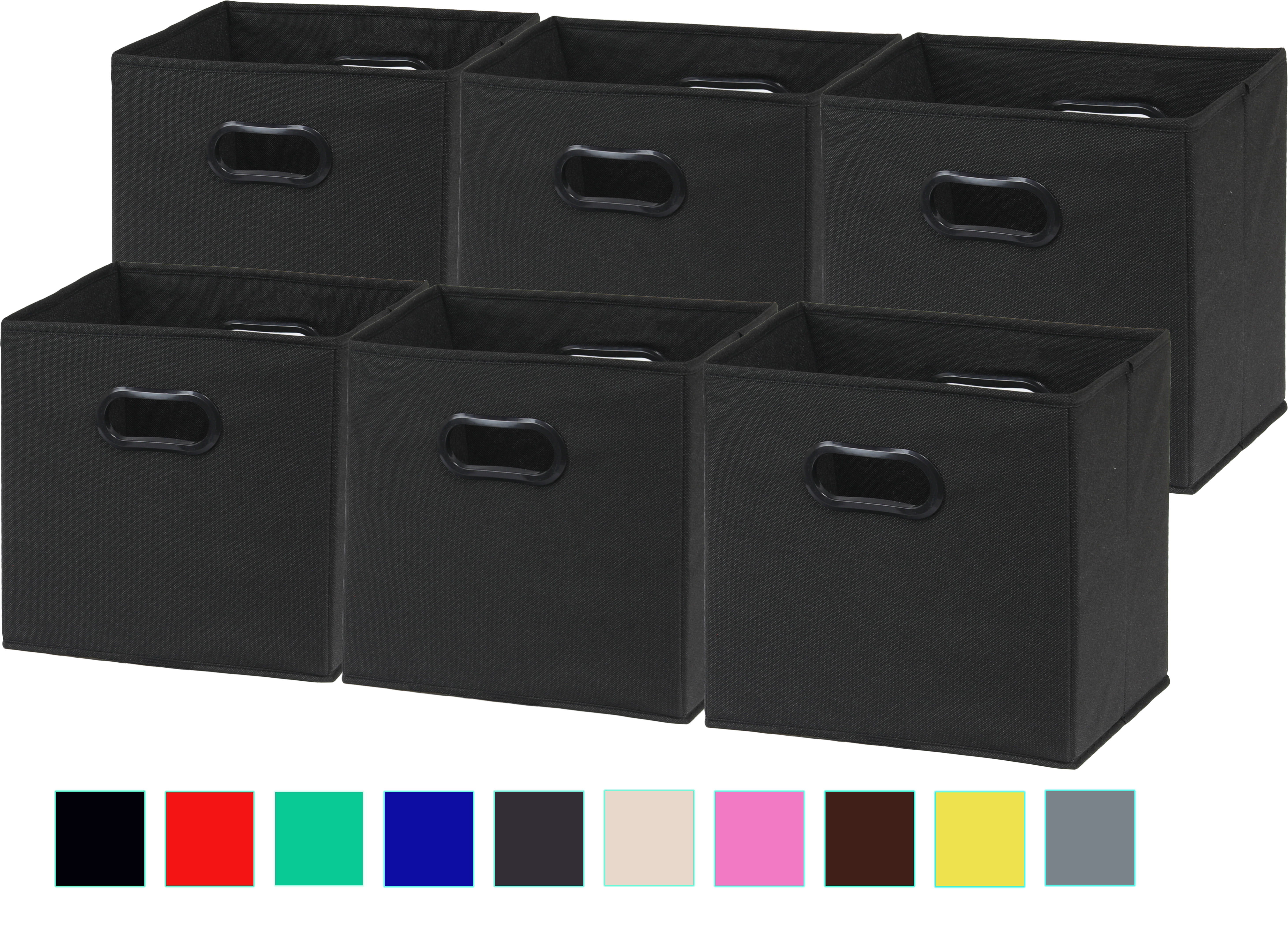 Dropship 6 Pack Fabric Storage Cubes With Handle, Foldable 11 Inch Cube Storage  Bins, Storage Baskets For Shelves, Storage Boxes For Organizing Closet Bins  to Sell Online at a Lower Price