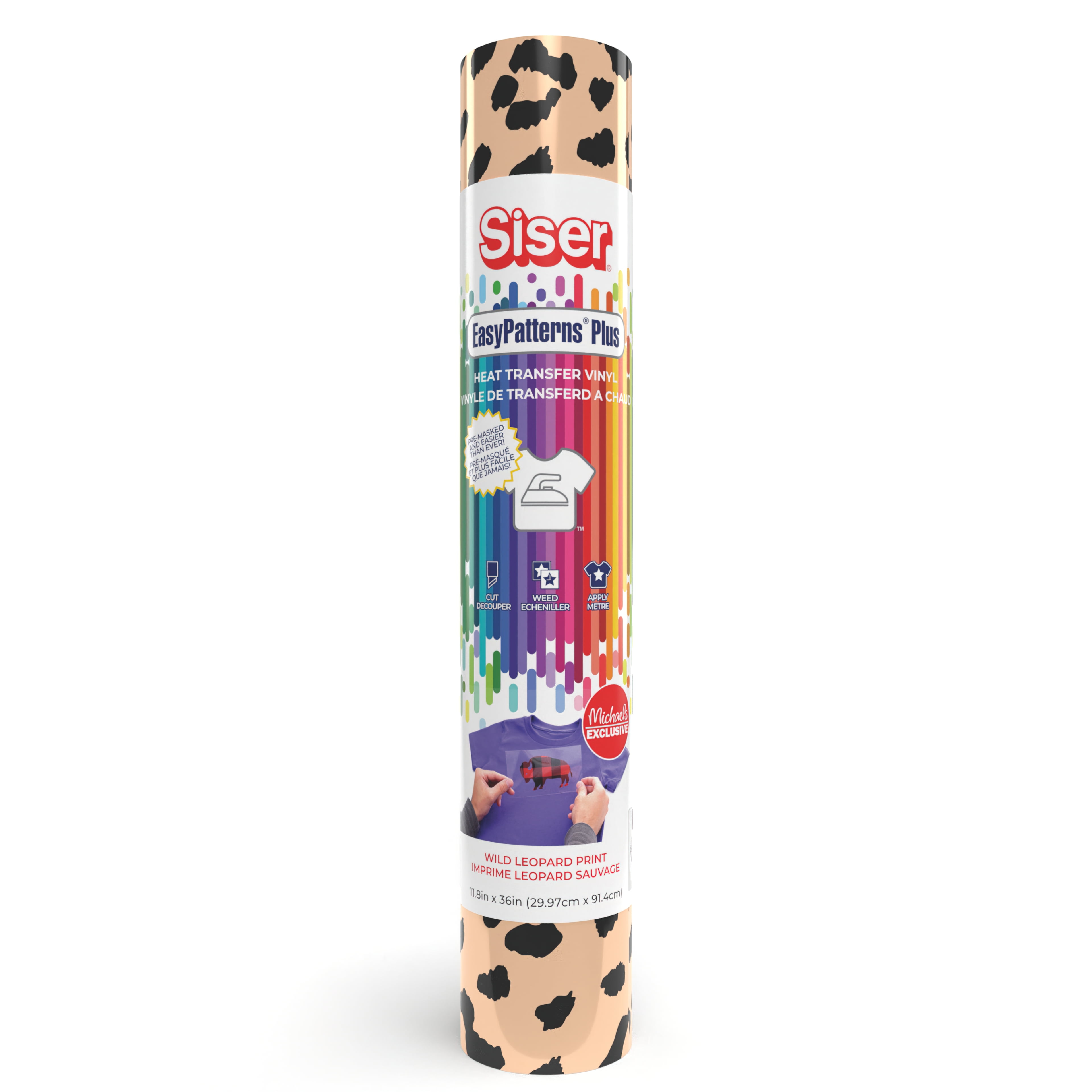 Siser EasyPatterns Plus Wild Leopard Print Heat Transfer Vinyl, 6 Pack