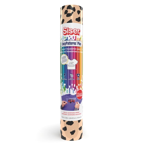 Siser EasyPatterns Plus Wild Leopard Print Heat Transfer Vinyl, 6 Pack