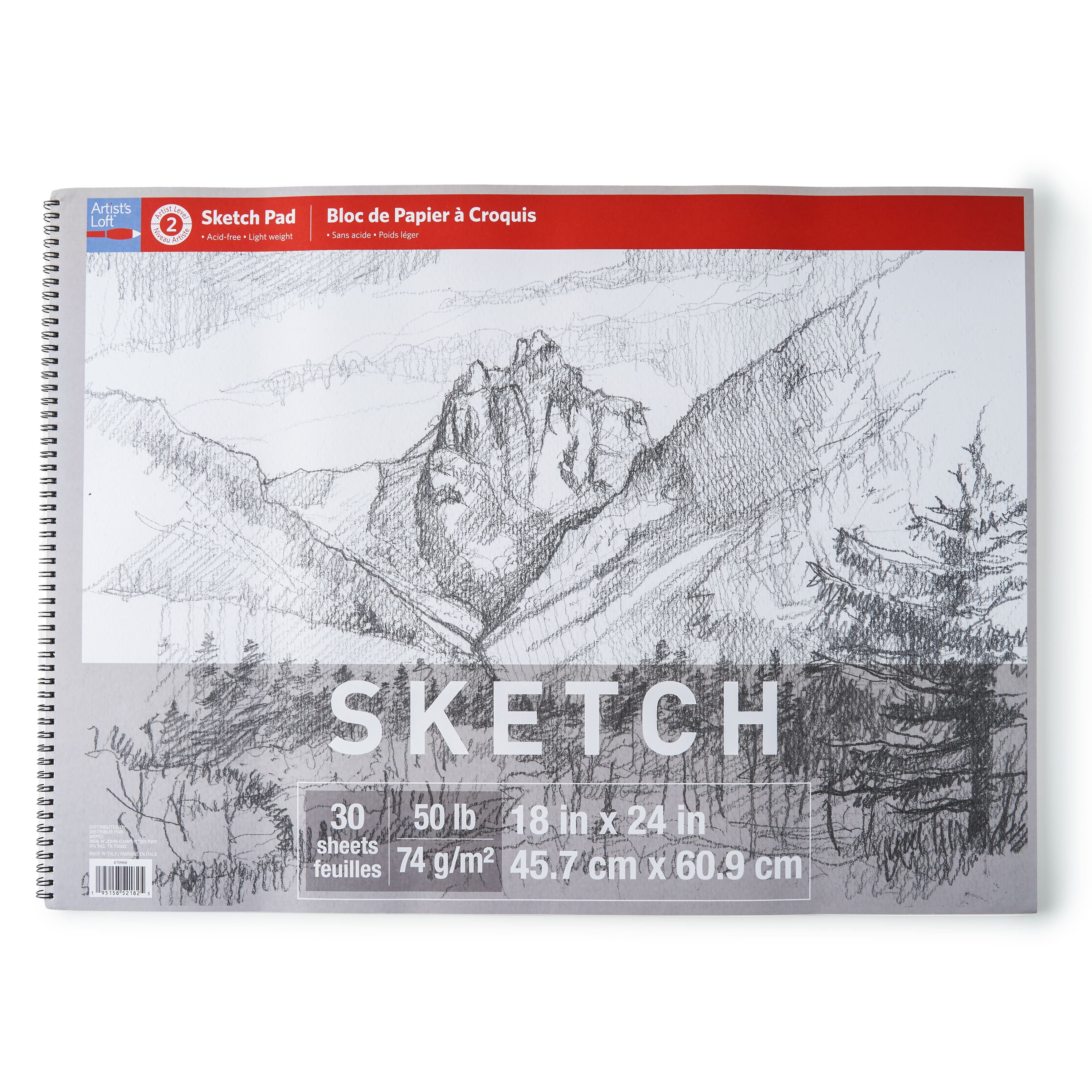 Artist's Loft Sketch Pad, 18" x 24", 6 Pack
