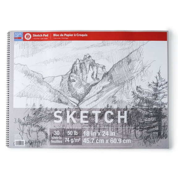Artist's Loft Sketch Pad, 18" x 24", 6 Pack