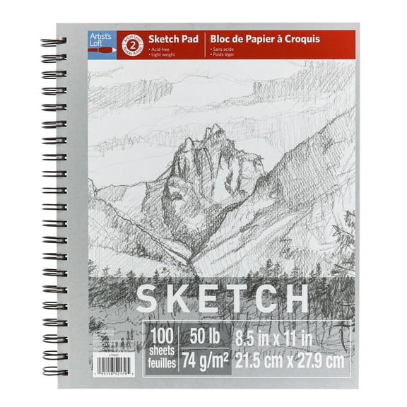Artist's Loft Sketch Pad, 8.5" x 11", 6 Pack