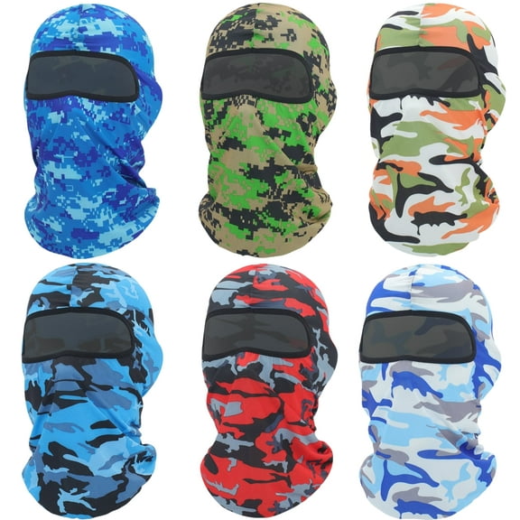 6 Pack Ski Mask Balaclava Face Masks for Men Women Pooh Shiesty Mask Outdoor Full Cover Summer&Winter Protection