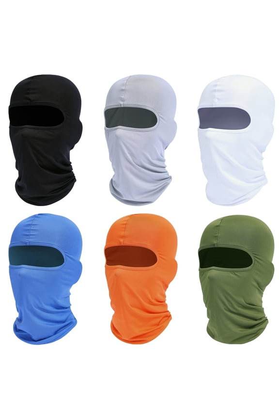 6 Pack Ski Mask Balaclava Face Masks for Men Women Pooh Shiesty Mask Outdoor Full Cover Summer&Winter Protection