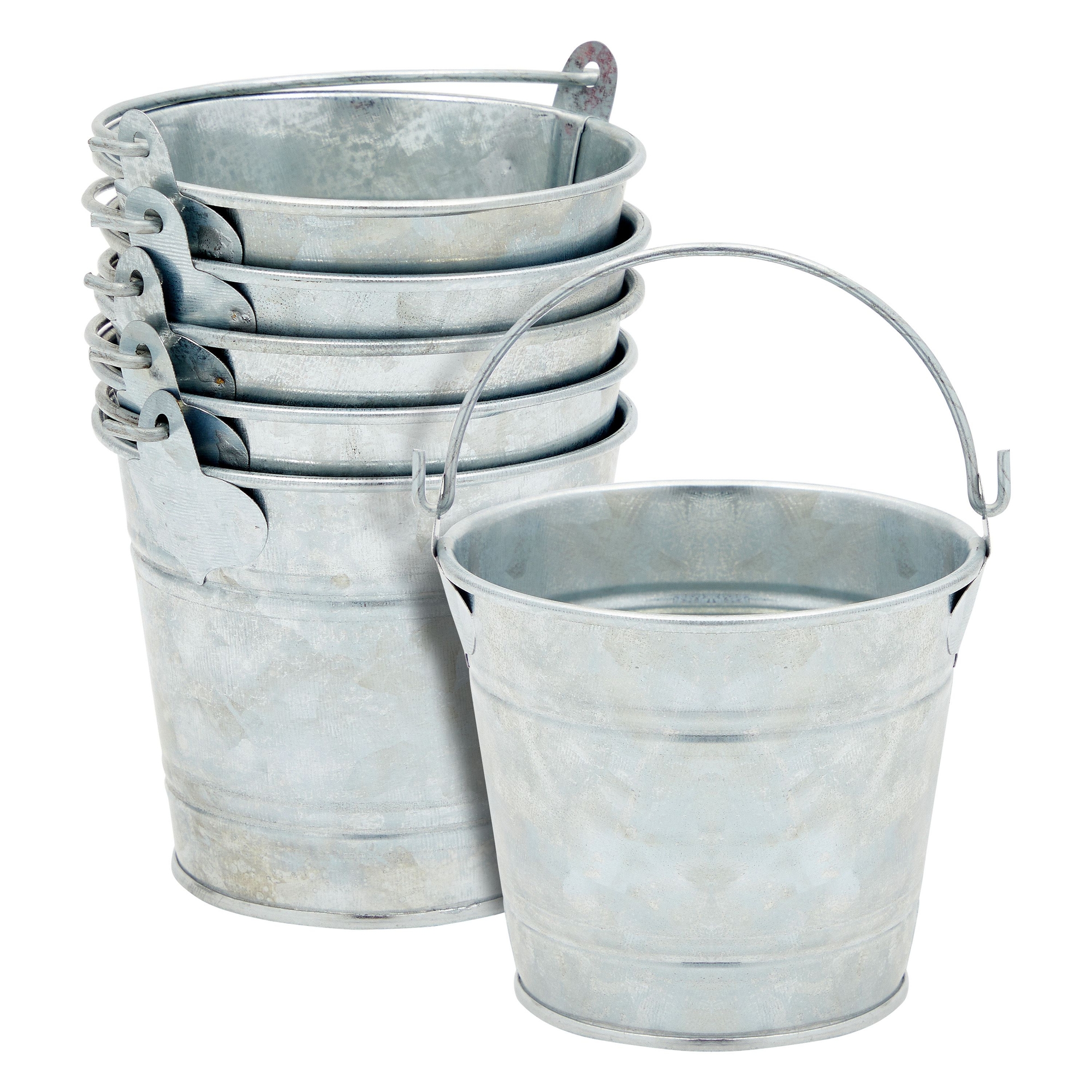 Galvanized Buckets Party Supplies 12 Pieces