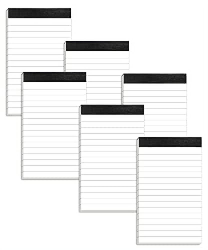 6 Pack Small Notepads Refills Memo Pads 3 x 5 Inch Lined Writing Note