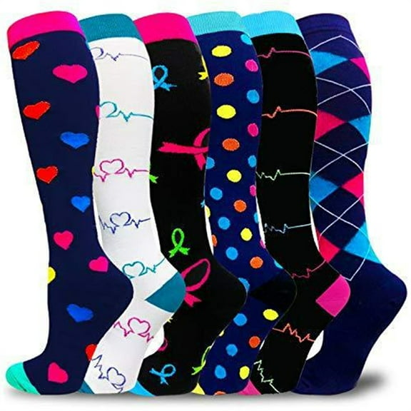 6 Pack Socks For Women And Men Circulation Best Support For Running Athletic