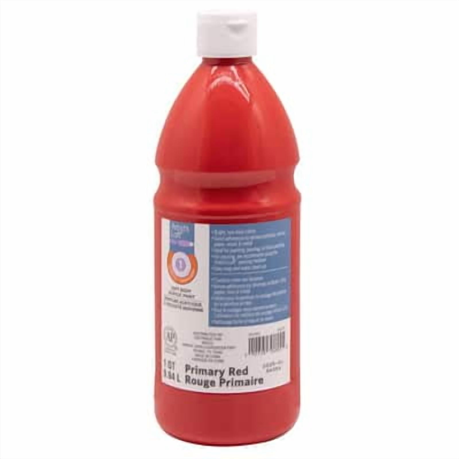 Artist's Loft 32oz. Red Soft Body Acrylic Paint by FolkArt - Non-Toxic Paint for Drawing, Painting, Art & Crafts Supplies - Bulk 6 Pack