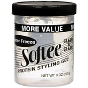Softee Super Freeze Protein Styling Gel 8 oz Pack of 6