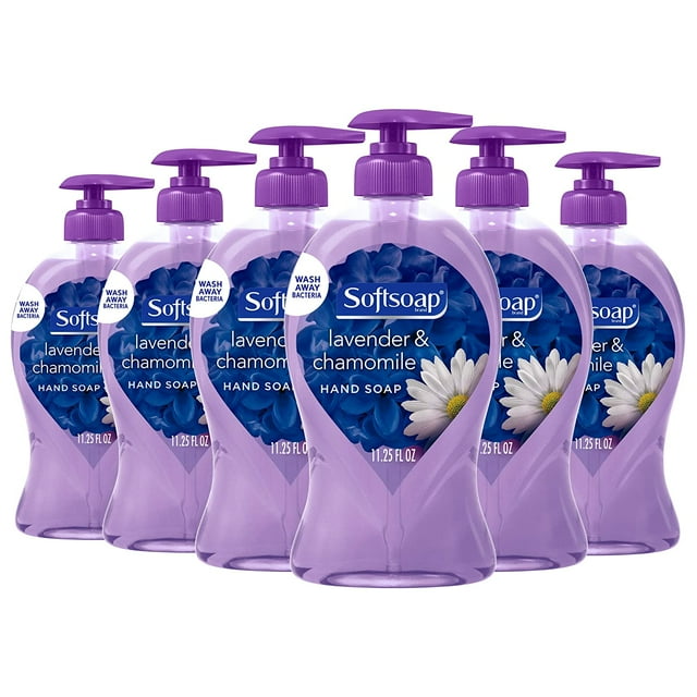 (6 Pack) Softsoap Liquid Hand Soap Pump, Lavender & Chamomile 11.25 Oz