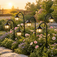 6 Pack Solar Garden Lights Outdoor Warm White - Walmart.com