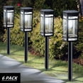 thumbnail image 1 of 6 Pack Solar Lights Outdoor Waterproof for Garden Pathway Walkway Yard Lawn Decorative Landscape Lighting.(Cool White), 1 of 7