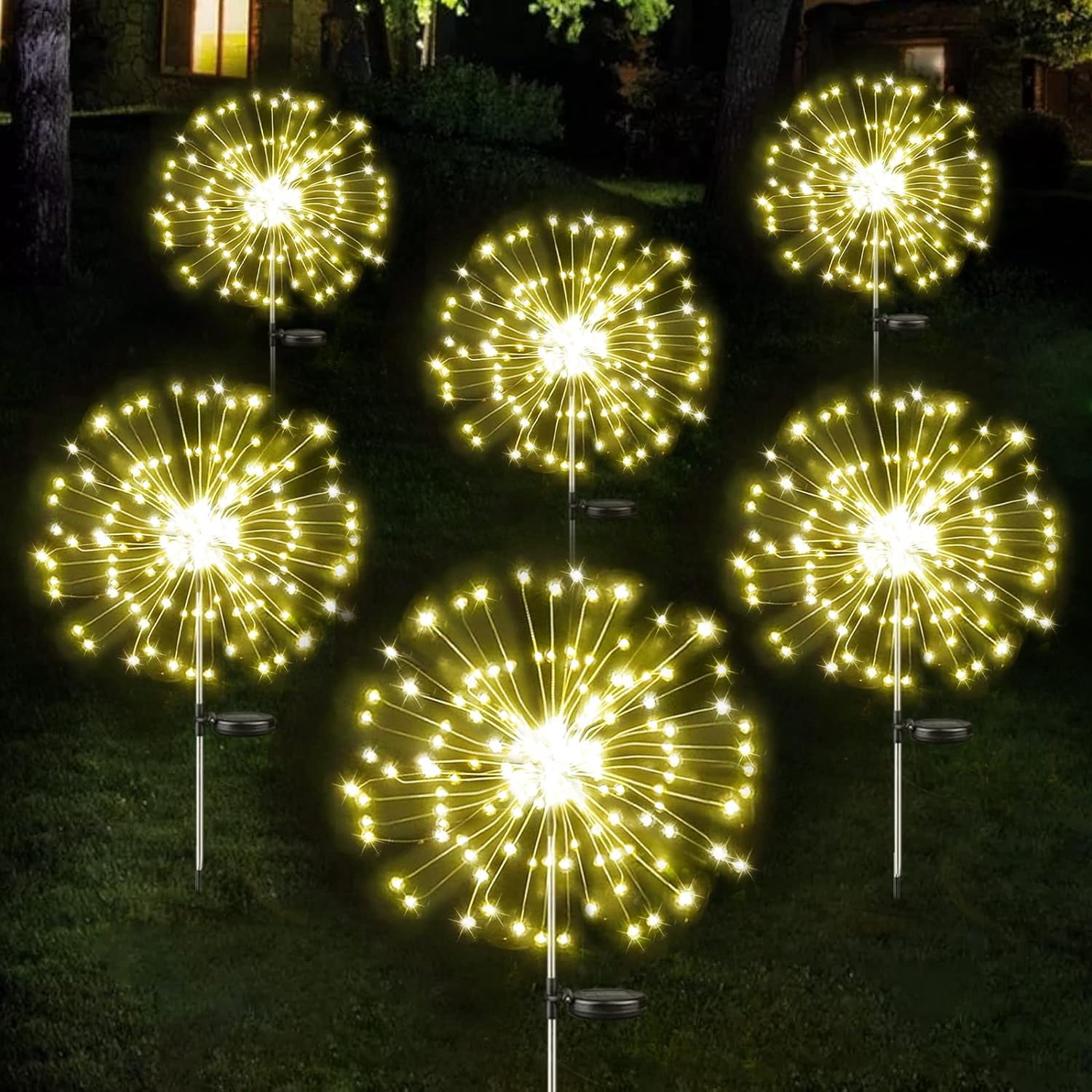 View of 20 LED Solar Egg Lights Garden Decor,Easter Eggs Pathway Lights for ...