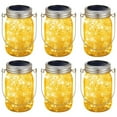 thumbnail image 1 of 6 Pack Solar String Fairy Lights Hanging Mason Jar Lights Outdoor, 20 LED Waterproof Solar Lanterns for Front Porch Decor, Outdoor Garden Decor for Christmas Lights（Jar Not Included）, 1 of 7
