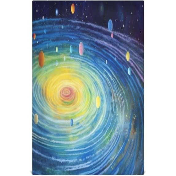 6 Pack Solar System Kitchen Towels Highly Absorbent, Super Soft Dishcloths 18 x 28 Inches Reusable Quick Drying Tea Towels Set for Home,Kitchen Decor Wash cloth