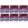thumbnail image 1 of 6 Pack Sominex Nighttime Sleep-Aid Maximum Strength 16 Caplets Each, 1 of 7