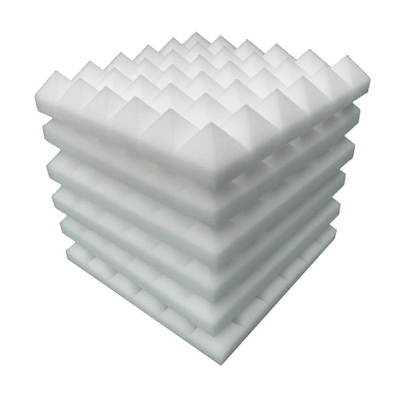 6 Pack Soundproofing Foam for Studio Recording, Sound Absorbing Sponge for Home Theater Ktv Piano Room Drum Room, Reduce Echo Reverb, High Density Noise Cancelling Wall Padding