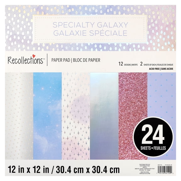 Recollections Specialty Galaxy Paper Pad, 6 Pack