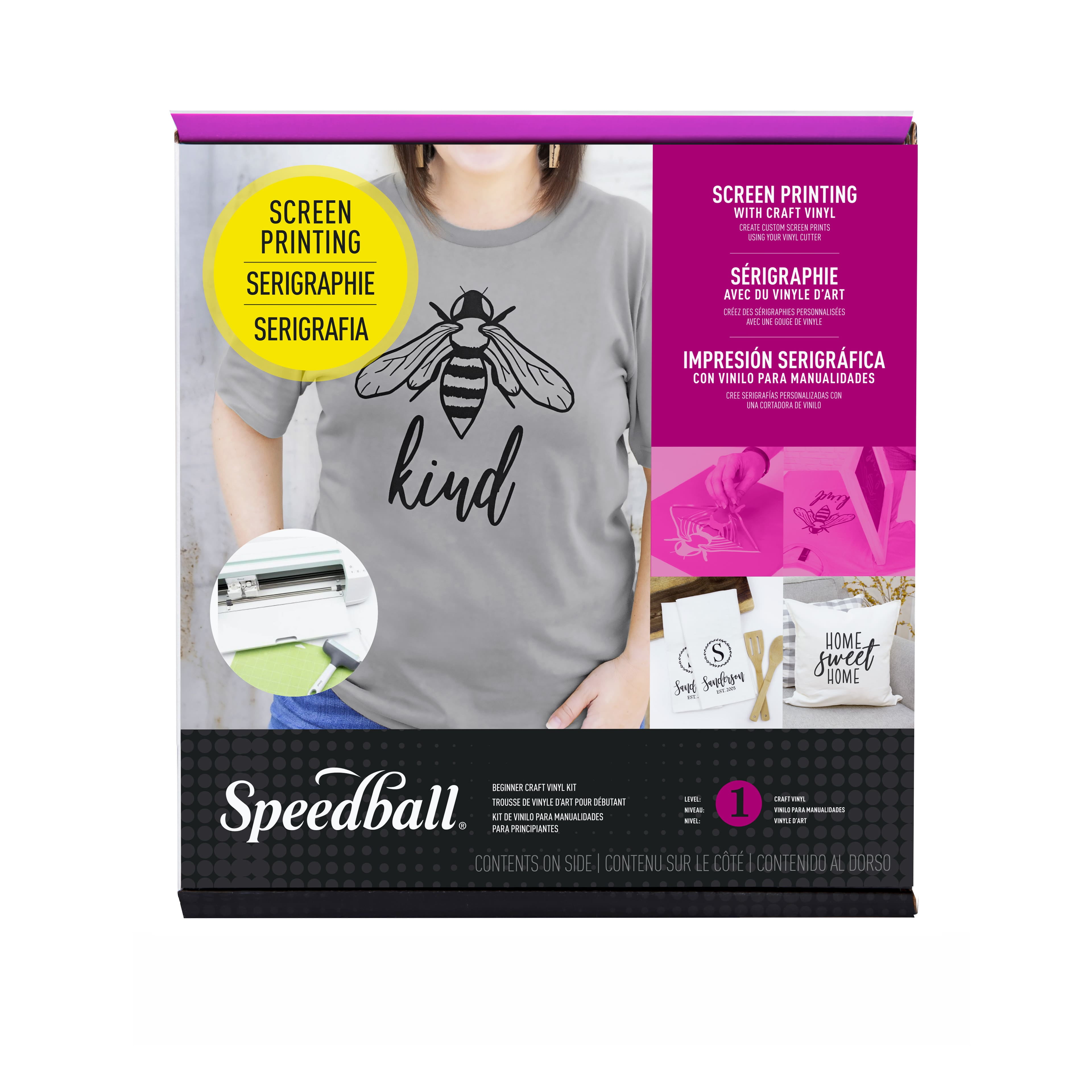 6 Pack Speedball® Beginner Screen Printing Craft Vinyl Kit