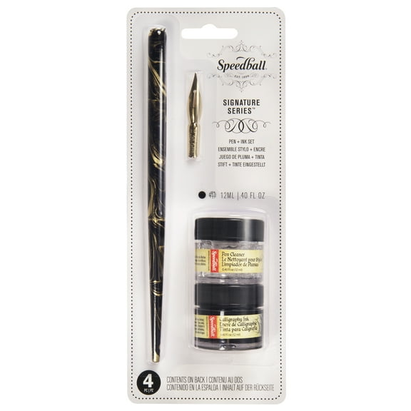 6 Pack: Speedball Signature Series Calligraphy Pen & Ink Set