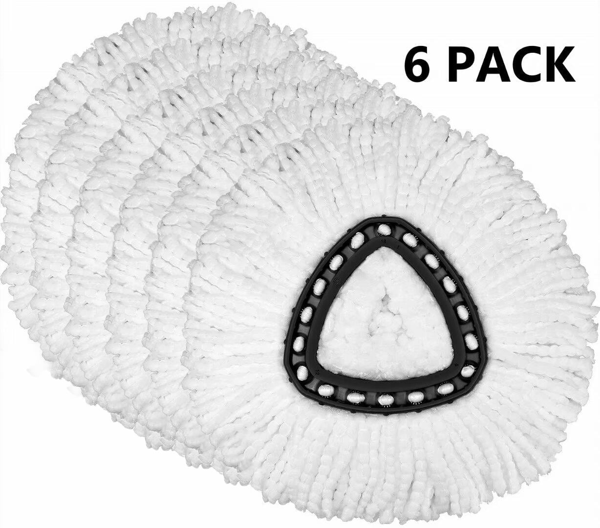 6 Pack Spin Mop Refill Replacement Head Compatible with O, Microfiber Spin Mop Refills,clean