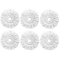 6 Pack Spin Mop Replacement Heads Compatible with Hurricane, Mopnado, Casabella and Other