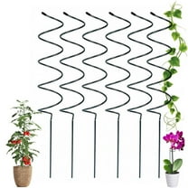 6 Pack Spiral Garden Stakes - 2025 Tomato Stake Set for Climbing Plants, Heavy Duty Metal Rods for Tomatoes/Vines, Adjustable Plant Support Cages for Potted Vegetables & Flowers