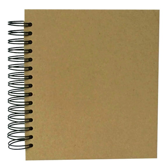 Recollections Spiral Kraft Chipboard Journal, 6 Pack