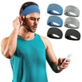 thumbnail image 1 of 6 Pack Sport Headbands for Women and Men, Breathable, Moisture Wicking Cooling Workout Sweatbands Headbands for Yoga, Altheles,Running,Cycling,Football,Hairband, 1 of 11