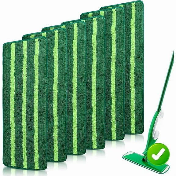 6 Pack Spray Mop Refills for Libman Freedom Spray Mop, Reusable Microfiber Mop Pad Replacement Head Without Handle(ONLY Pads)