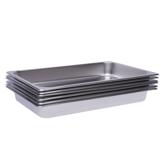 6-Pack Stainless Steel Deep Restaurant Steam Table Pans Commercial