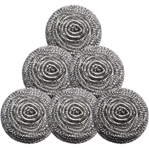 6 Pack Stainless Steel Scrubber Set - Magic Eraser For Kitchen & Bathroom