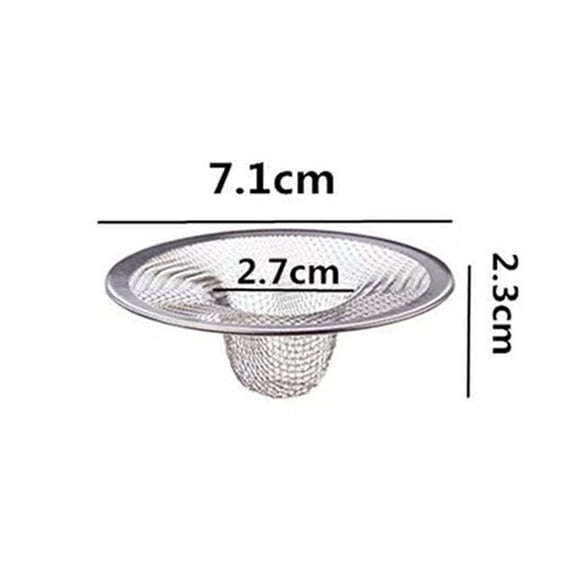 Stainless Steel Sink & Shower Drain Strainers - Fine Mesh Hair Catcher, Rust-Proof Stopper for Kitchen & Bathroom to Prevent Clogs，M