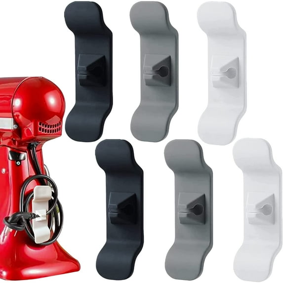 6 Pack Stand Mixers Cord Organizer Cord Wrapper for Appliances Cord Hider for Pressure Cooker and Air Fryer