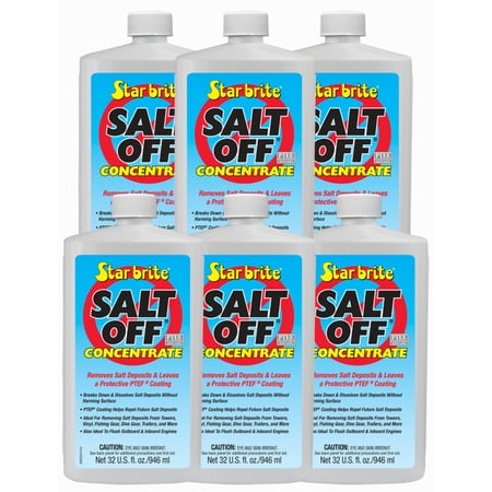 6 Pack Star Brite Salt Off Concentrate with PTEF Protective Coating - 32 oz - 93932