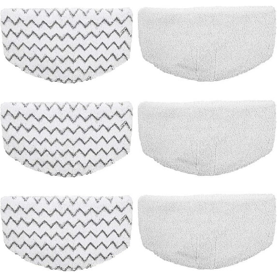 6 Pack Steam Mop Pads Compatible with Bissell PowerFresh 1806 1940 1544 1440 2075A 2685A Series, Replacement Part Model #5938#203-2633