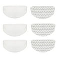 thumbnail image 1 of 6 Pack Steam Mop Pads Replacement for Bissell Powerfresh Steam Mop 1940 1440 1544 1806 2075 Series, Model 5938 19402 19404 19408 19409 1940A 1940F 1940Q 1940T 1940W, Microfiber Washable, Reusable, 1 of 6