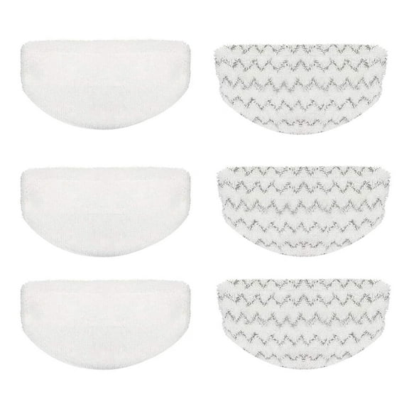 6 Pack Steam Mop Pads Replacement for Bissell Powerfresh Steam Mop 1940 1440 1544 1806 2075 Series, Model 5938 19402 19404 19408 19409 1940A 1940F 1940Q 1940T 1940W, Microfiber Washable, Reusable