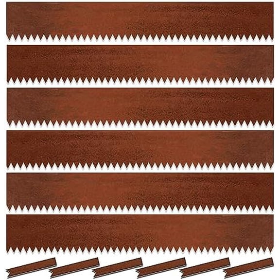 6 Pack Steel Lawn Edging, Pre-Rusted Cor-Ten Steel Landscape Edging, 40 inch Strips, 8 inch Depth, 20FT Total Metal Divider for Lawn, Garden, Flowerbed(8'' x 40''(Pre-Rusted))$$Garden & Patio