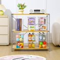 thumbnail image 1 of 6 Pack  Storage Bins with Lids, Stackable Plastic Containers for Home Office Organization, 1 of 7
