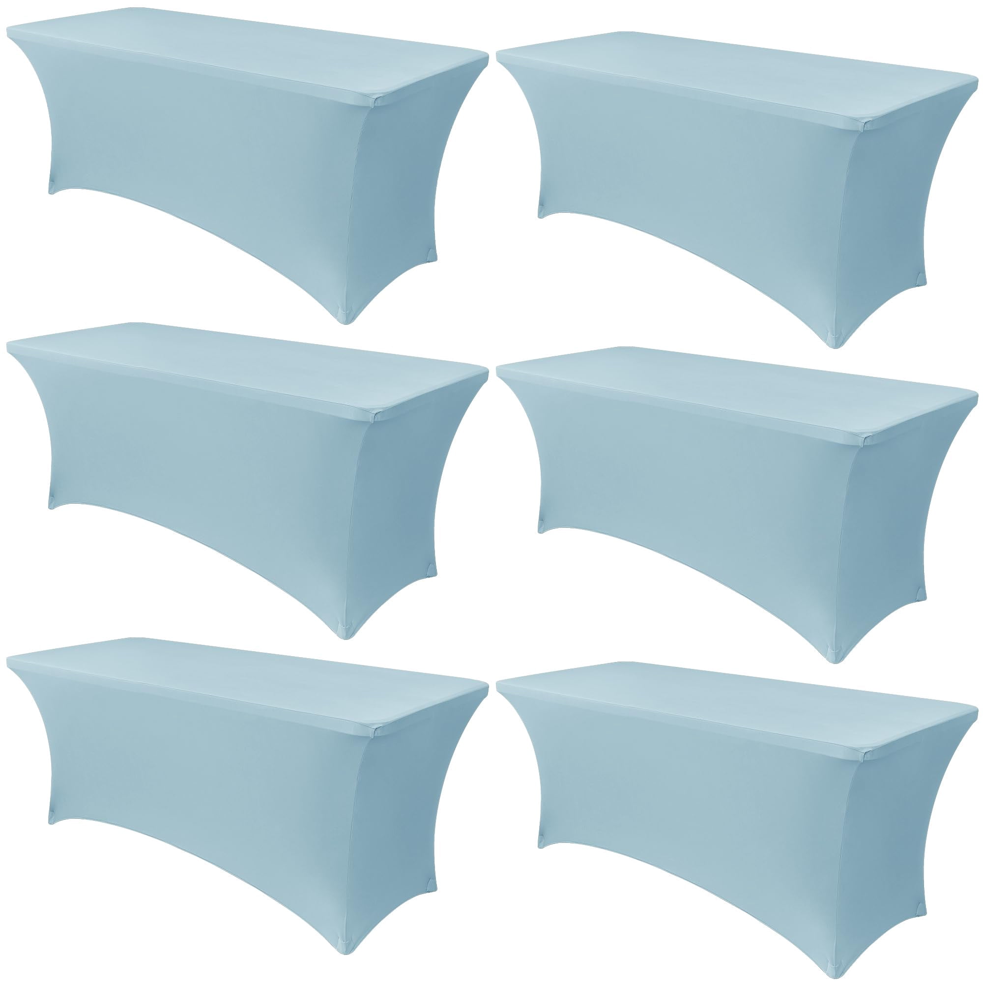6 Pack Stretch Spandex Table Covers for 6 Foot Tables - Walmart.com