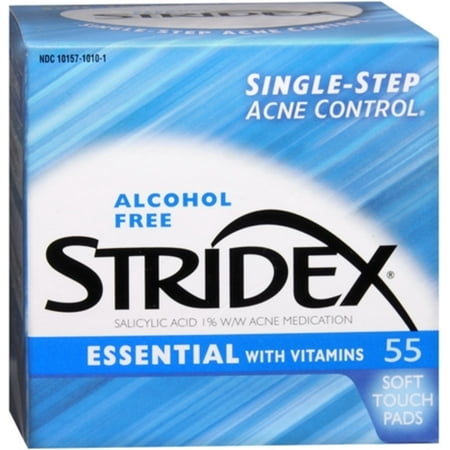 Stri-Dex Daily Care Essential With Vitamins Pads 55 Each (Pack of 6)