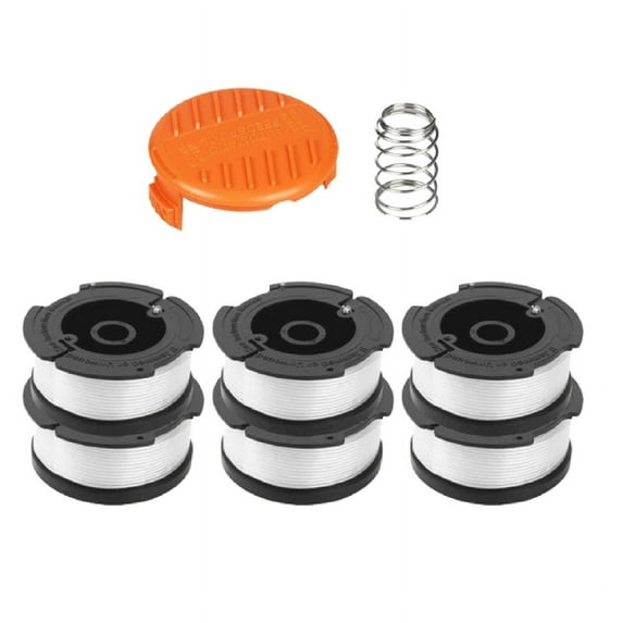 6 Pack String Trimmer Spool Line With Spool Cover For Easy Grass Cut ART 23SL