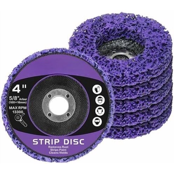 6-Pack  Stripper Discs 4" for Angle  Rust Stripping Grinding Wheel Removal Metal Quick Sanding